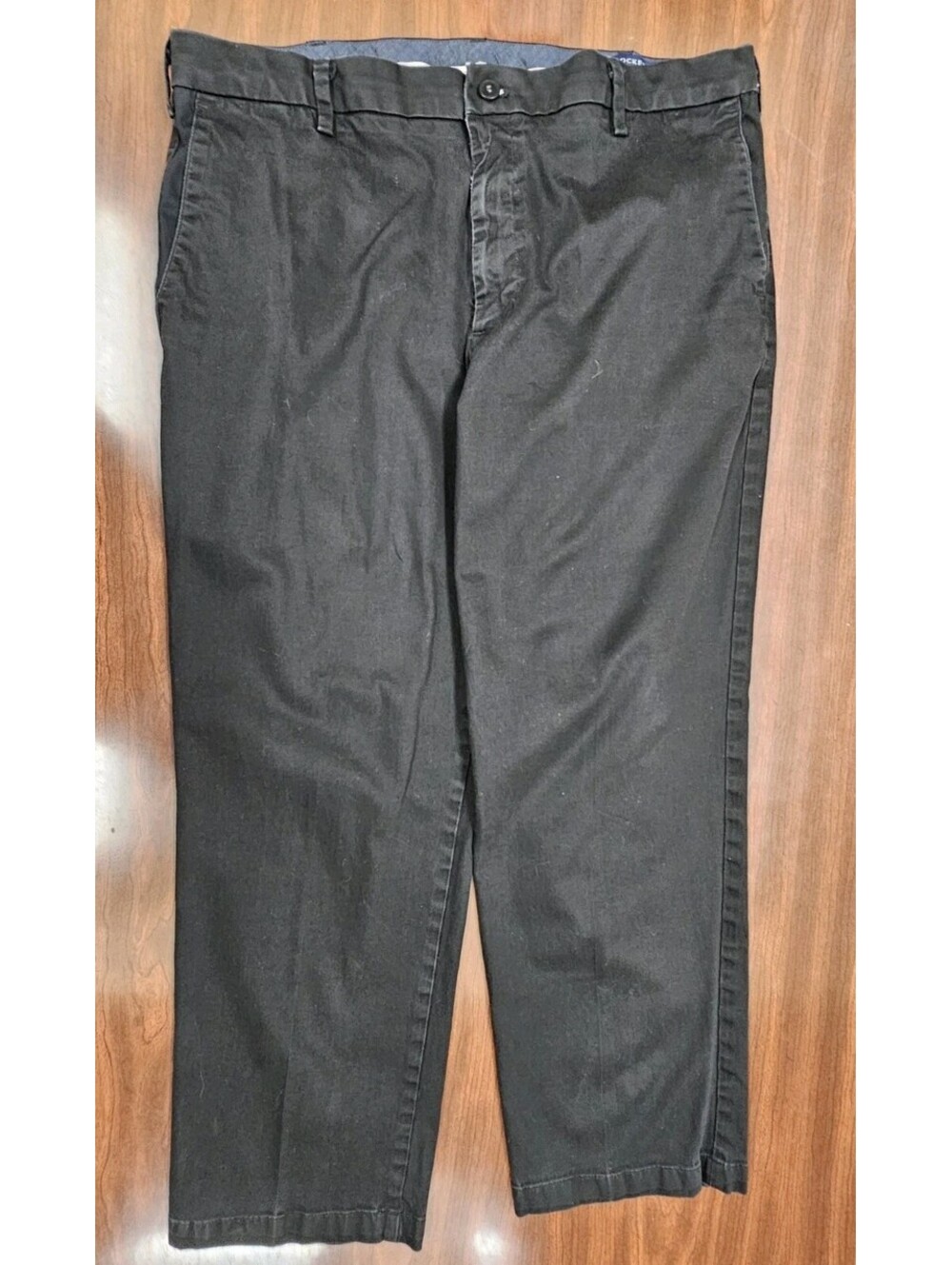 Dockers Signature Khaki Men's Black Classic Fit Straight Leg Pants 40x30 Cotton